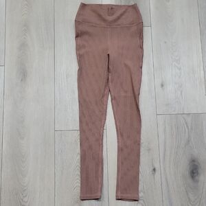 Glyder Ribbed Tan Leggings